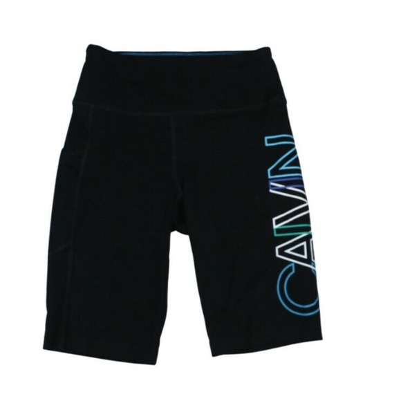 Calvin Klein Pants - *Calvin Klein Performance Collection Logo Print Womens Bike Shorts XS NWT Black